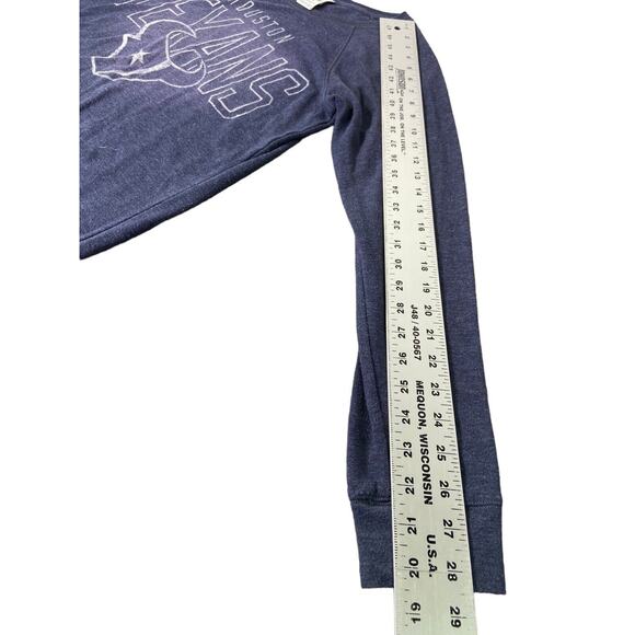 VTG Pink Victoria Secret NFL Houston Texans Women Size M Navy Long Sleeve Shirt - Picture 8 of 9